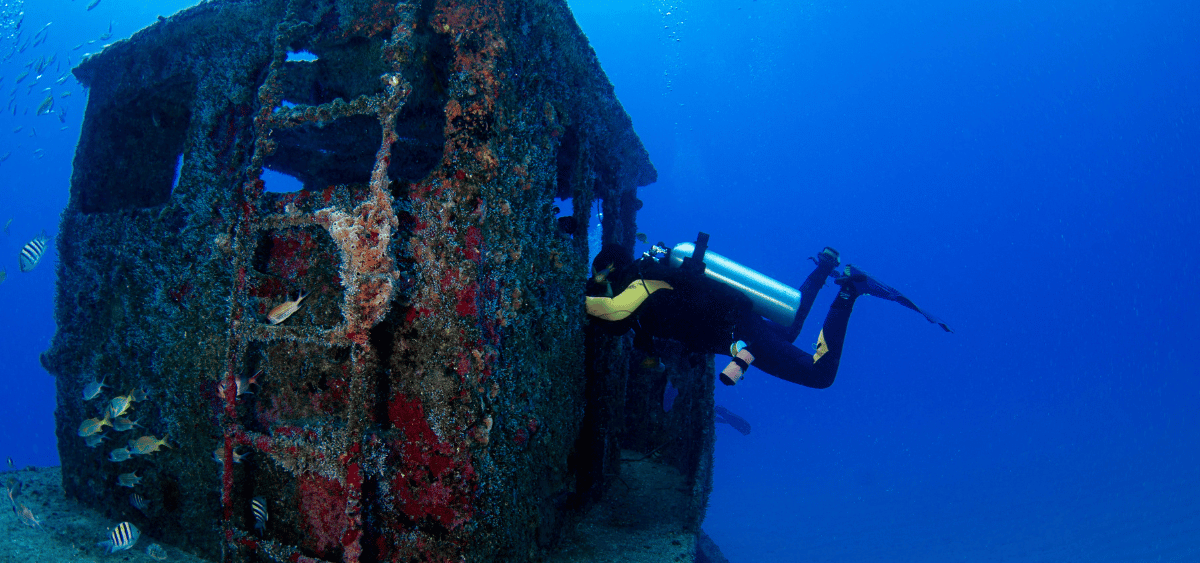 PADI Wreck Diver Speciality Banner - Bermuda